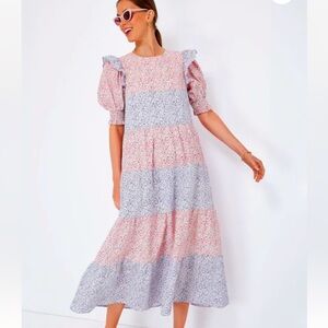 Hyacinth house multi floral Barton maxi dress M